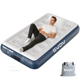 GVDV 13" Twin Air Mattress with Built-in Pump, Raised Inflatable Bed for Home & Guests, Quiet Surface Blow-up Mattress, Portable Air Bed, Colchón Inflable, Supports up to 560 lbs