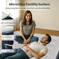 GVDV 16" Twin Air Mattress with Built-in Pump, Raised Inflatable Bed for Home & Guests, Quiet Surface Blow-up Mattress, Portable Air Bed, Colchón Inflable, Supports up to 560 lbs