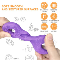 7 PCS Baby Teething Toys - BPA Free- Teething Tools Teether for Baby 6--12 Months with 2 Straps for Safety and Organizer Case, Sensory Teething Toys for Babys