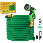 GVDV Garden Hose, 50ft Expandable Water Hose with Spray Nozzle, No-Kink, Leak-Proof, Heavy Duty, 190Psi