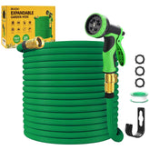 GVDV Garden Hose, 75ft Expandable Water Hose with Spray Nozzle, No-Kink, Leak-Proof, Heavy Duty, 190Psi