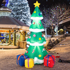 Outdoor Christmas Decorations, 7ft Inflatable Christmas Tree, Blow up Inflatable Tree for Christmas Party Indoor, Outdoor, Lawn Décor