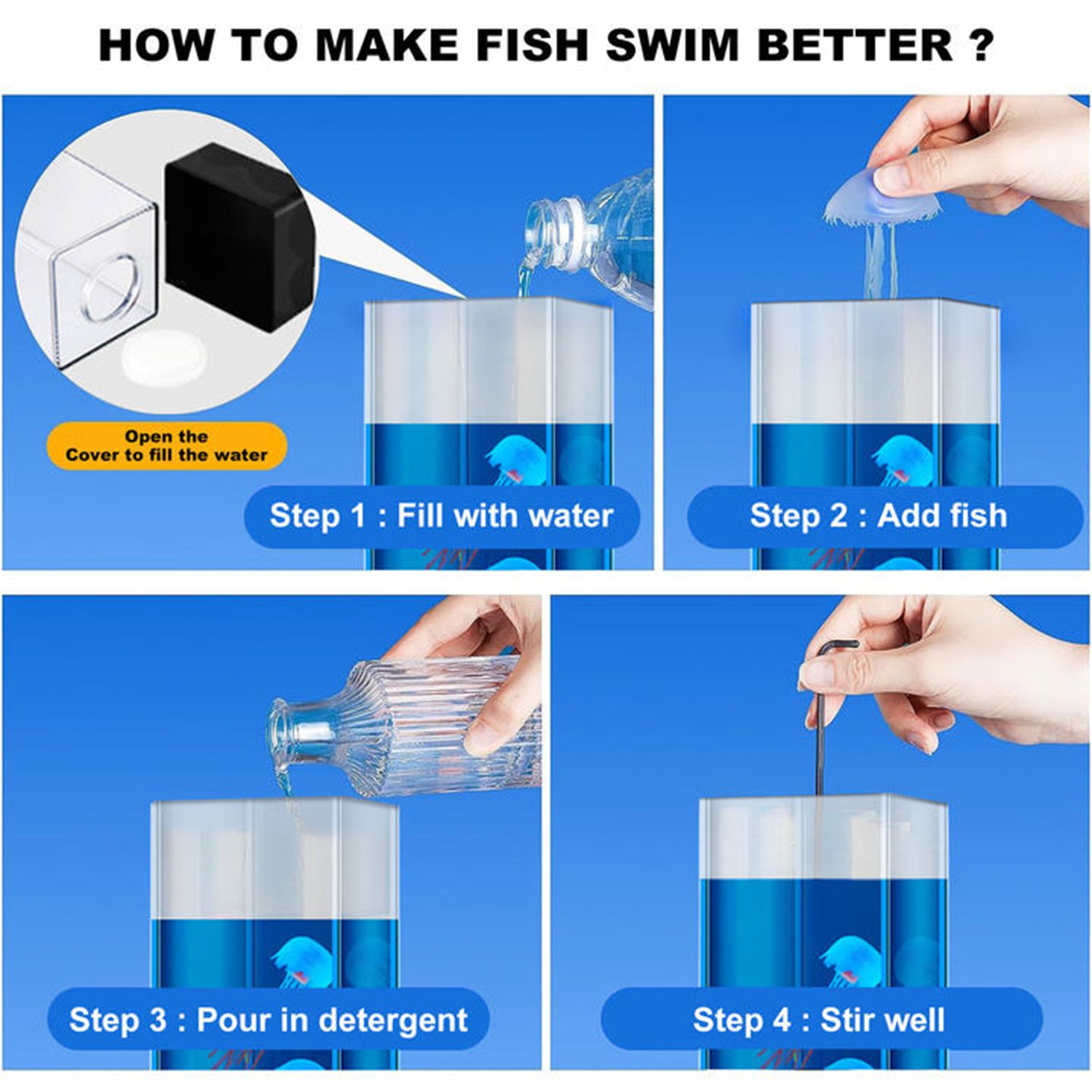 Multi-Color Lava Lamp, USB Powered Night Lights with 3 Fish,Office Room Desktop Decoration, Gifts for Christmas Birthdays Holidays, Gifts for Adults Kids