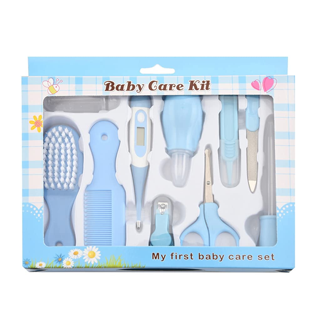 Baby Grooming Kit, HadinEEon Newborn Essentials Health Care All in 1 Set, Baby Must Have Accessories, Blue