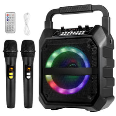 Seenda Karaoke Machine for Adult and Kids, Stand Alone Karaoke with 2 Wireless Mic